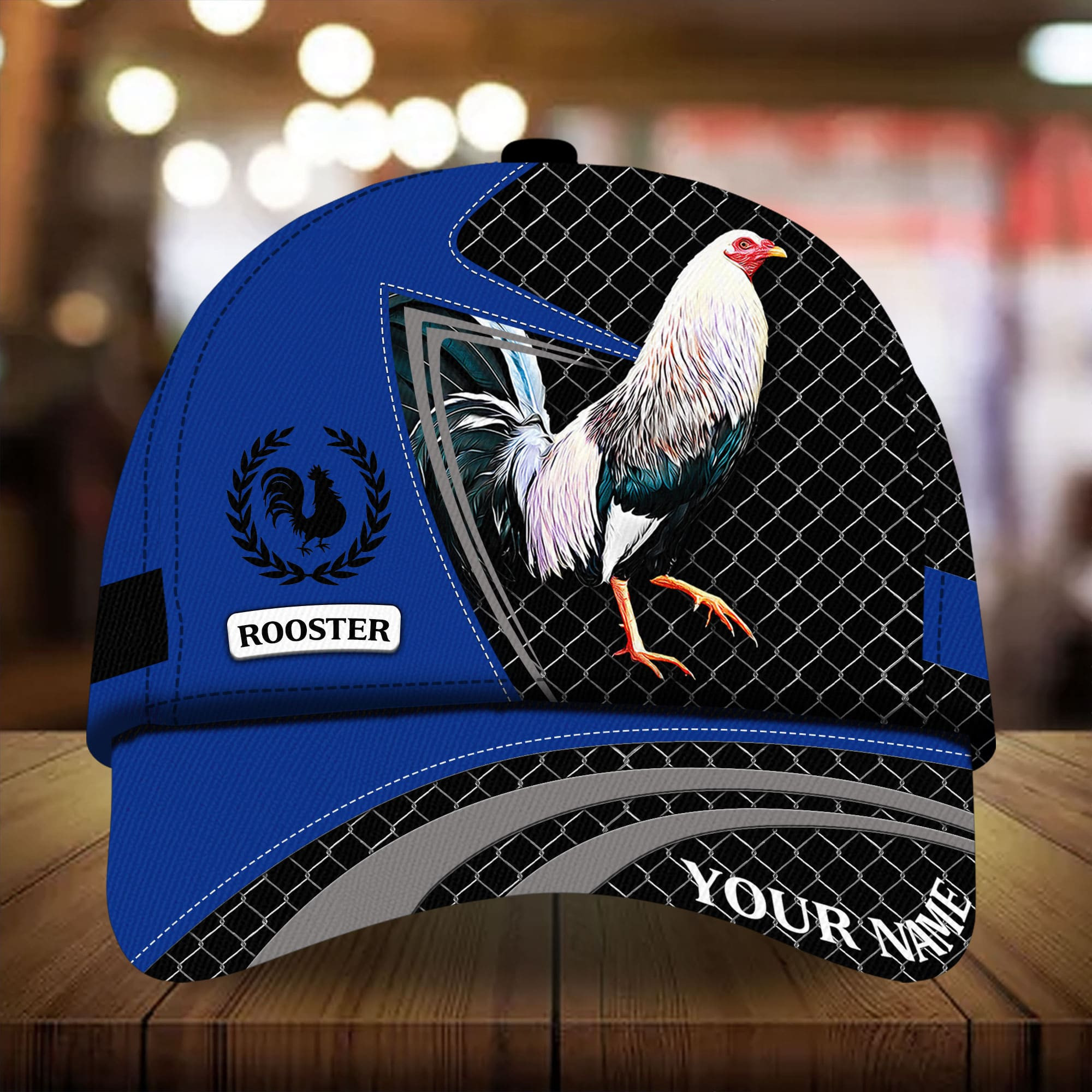 Adeenyc - Premium Unique Cap Rooster Personalized Name Custom Name Full Printed 3D Hat Trucker Hats Custom Hats Gifts For Men & Women