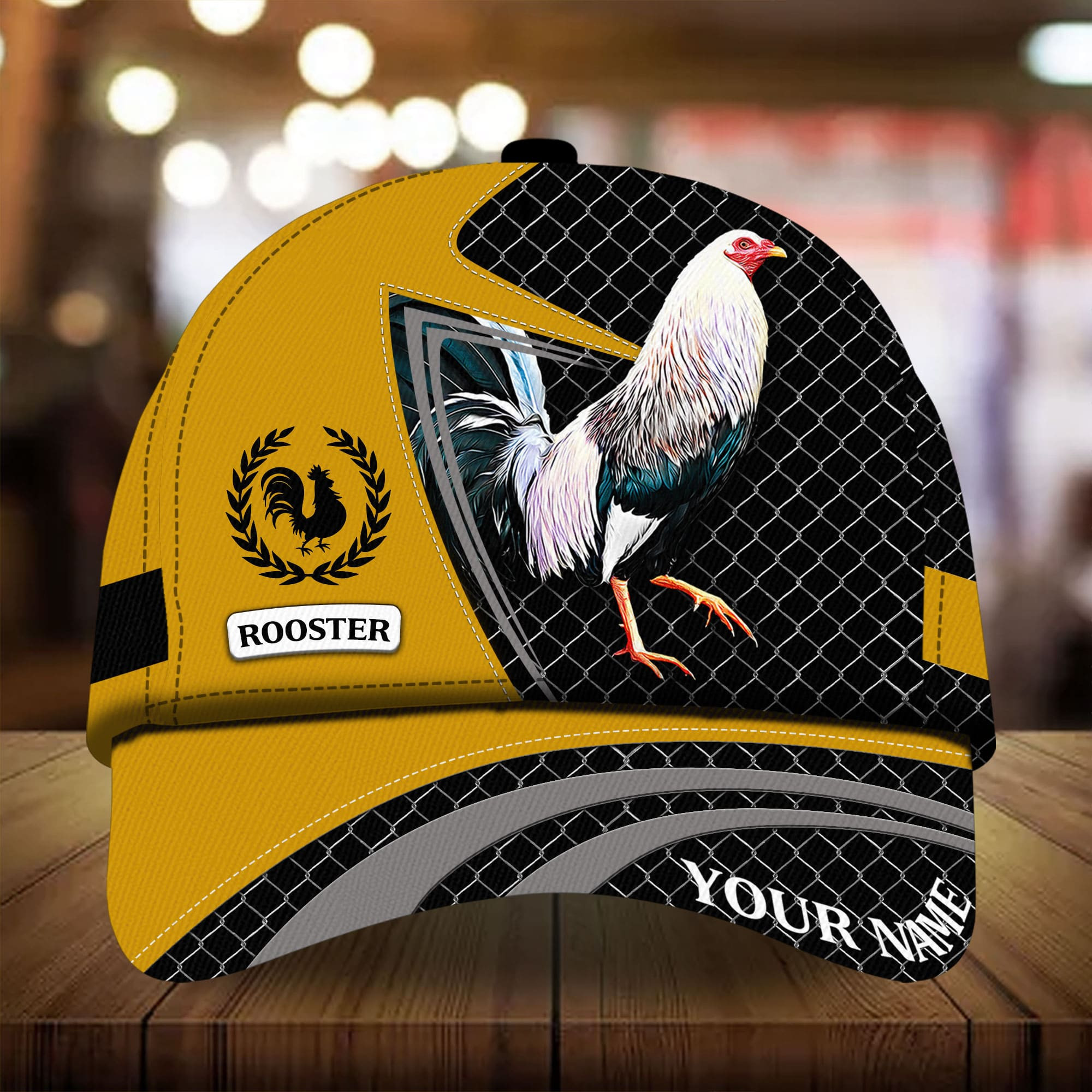 Adeenyc - Premium Unique Cap Rooster Personalized Name Custom Name Full Printed 3D Hat Trucker Hats Custom Hats Gifts For Men & Women