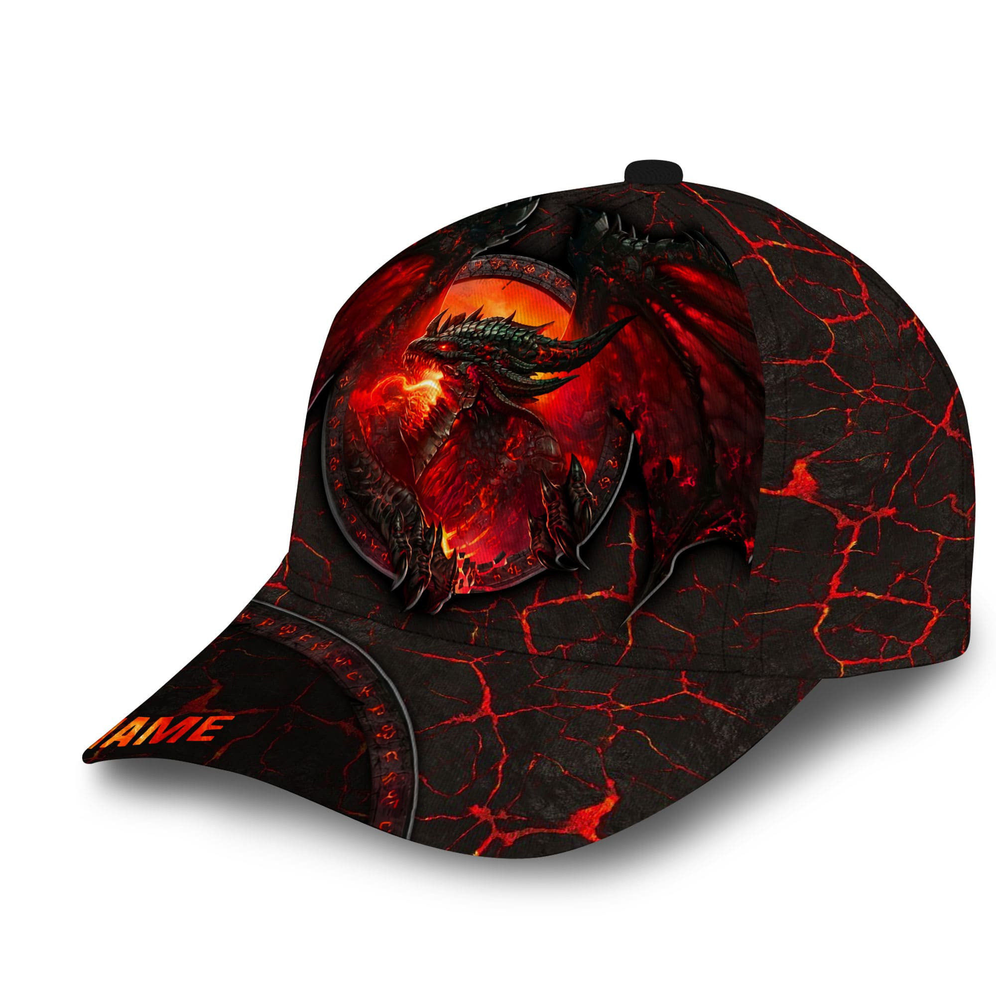 Adeenyc - Premium Unique Dragon 3D Hats For Dragon Lovers Multicolor Personalized Name Custom Name Trucker Hats Custom Hats Gifts For Men & Women