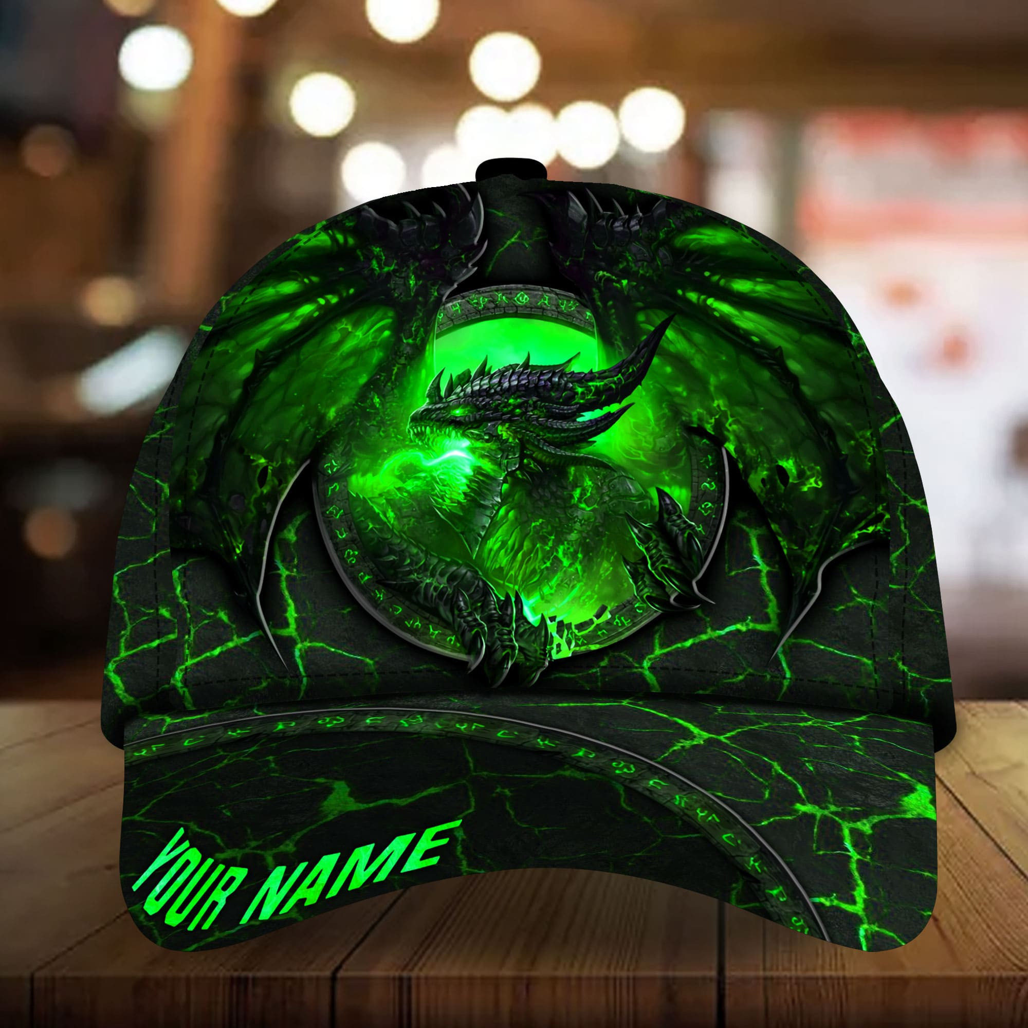 Adeenyc - Premium Unique Dragon 3D Hats For Dragon Lovers Multicolor Personalized Name Custom Name Trucker Hats Custom Hats Gifts For Men & Women