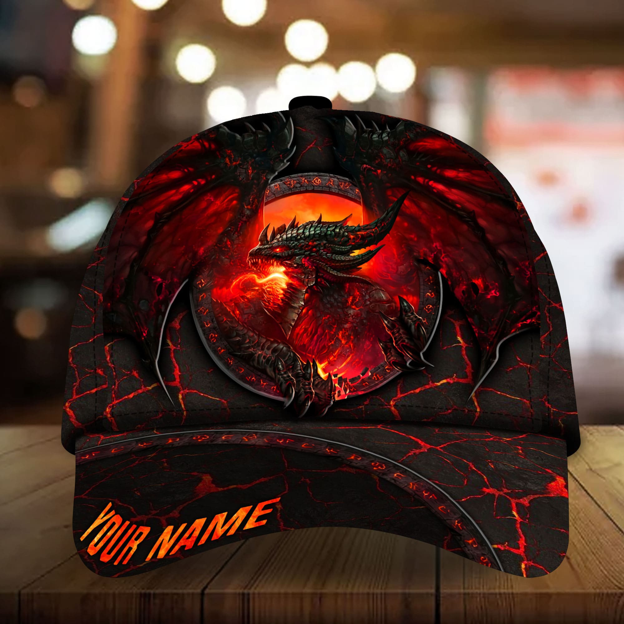 Adeenyc - Premium Unique Dragon 3D Hats For Dragon Lovers Multicolor Personalized Name Custom Name Trucker Hats Custom Hats Gifts For Men & Women
