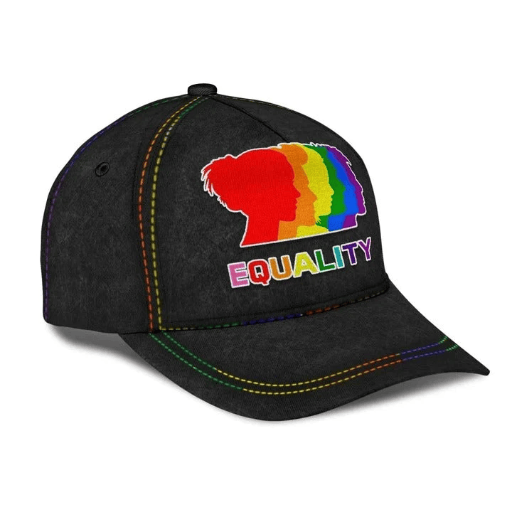 Adeenyc Pride Baseball 3D Cap, All For Love Biker LGBT Printing Baseball Cap Hat, 3D Printed Lgbt Hat Trucker Hats Custom Hats Gifts For Men & Women