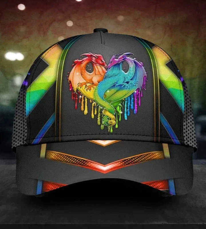 Adeenyc Pride Rainbow Colors Baseball Cap, Beagle In Dog Years I'm Gay LGBT 3D Print Baseball Cap Hat Trucker Hats Custom Hats Gifts For Men & Women
