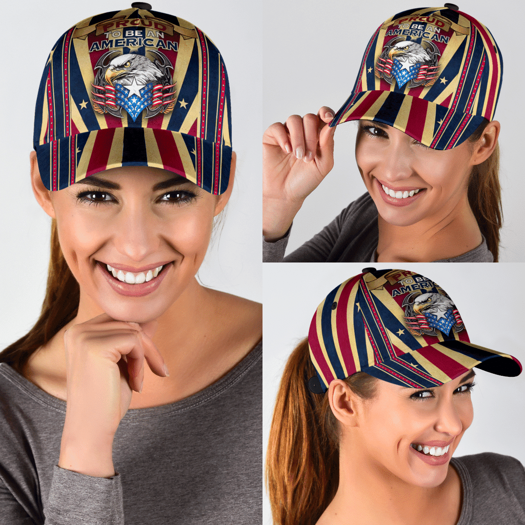 Adeenyc Pround To Be An American Eagle Classic Cap Trucker Hats Custom Hats Gifts For Men & Women