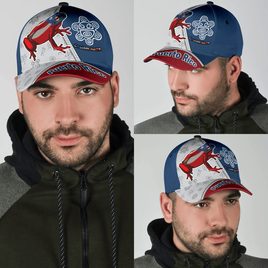 Adeenyc Puerto Rico Cap, Custom Name Puerto Rican Hat For Adults Trucker Hats Custom Hats Gifts For Men & Women