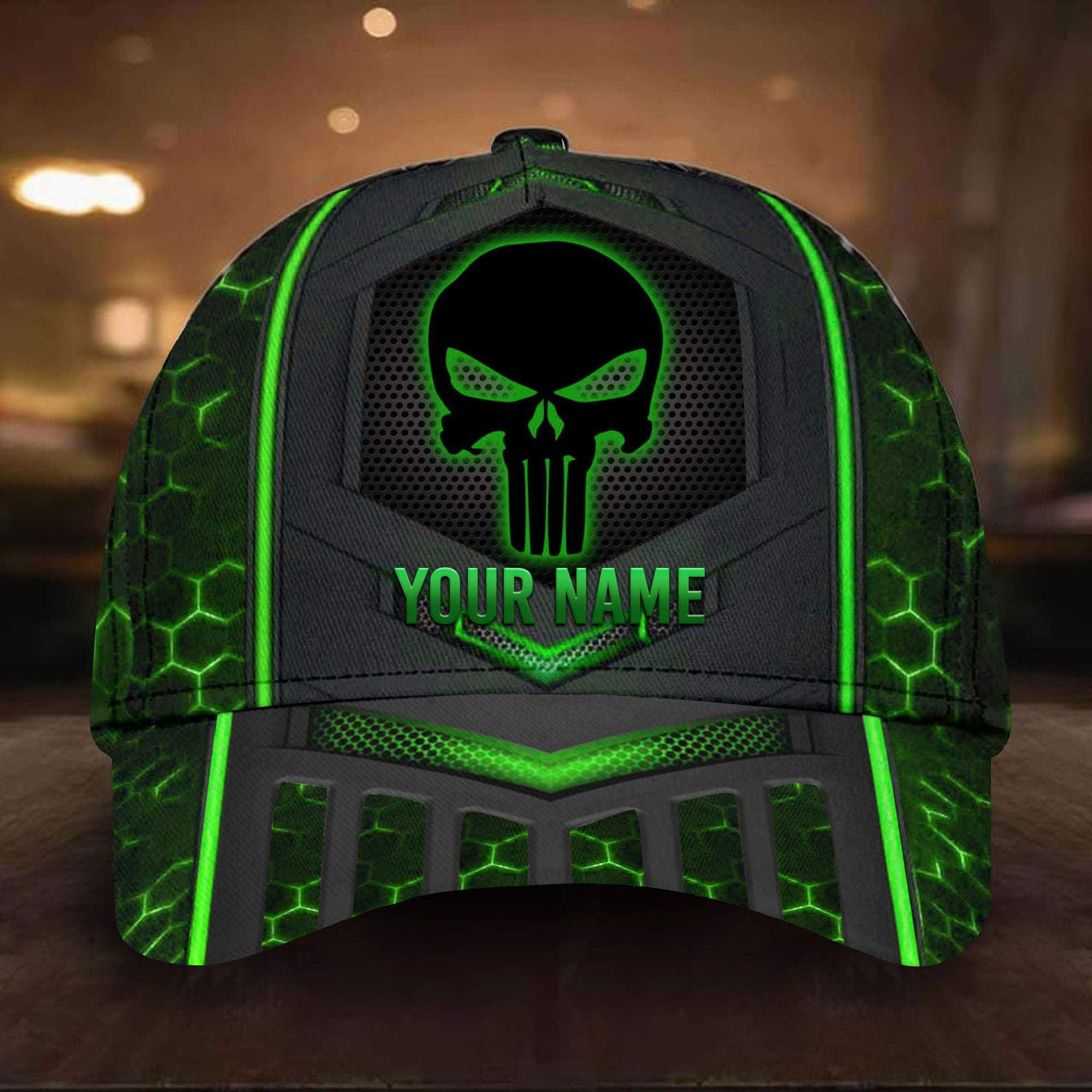 Adeenyc Punisher Skull Cap Multicolored Personalized Trucker Hats Custom Hats Gifts For Men & Women