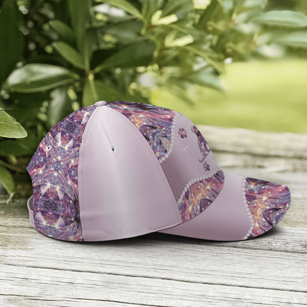 Adeenyc Purple Metallic Style Cat And Butterflies Baseball Cap Trucker Hats Custom Hats Gifts For Men & Women