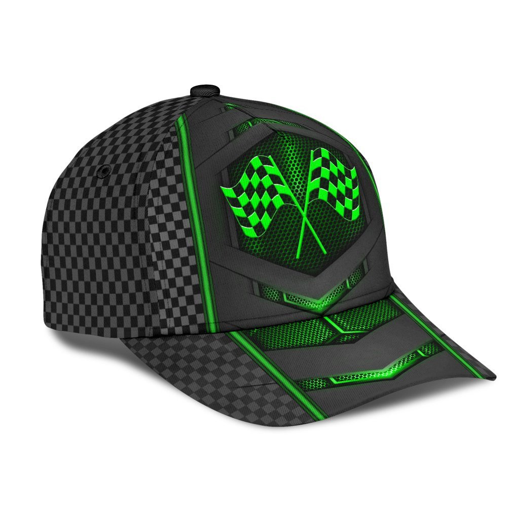 Adeenyc Racing Neon Carbon Pattern All Over Print Classic Cap Trucker Hats Custom Hats Gifts For Men & Women