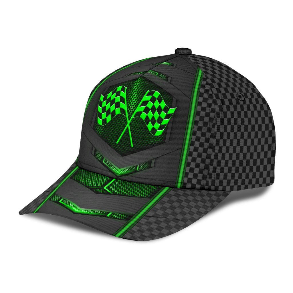 Adeenyc Racing Neon Carbon Pattern All Over Print Classic Cap Trucker Hats Custom Hats Gifts For Men & Women