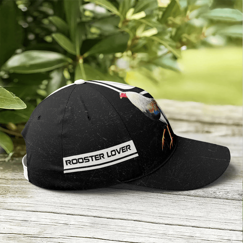 Adeenyc Rooster Black And White Cool Baseball Cap Trucker Hats Custom Hats Gifts For Men & Women