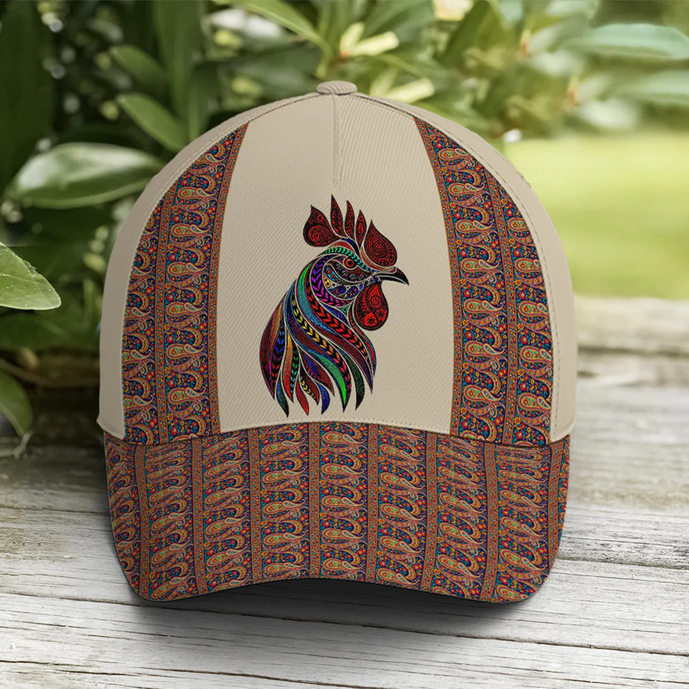 Adeenyc Rooster Chicken Leather Style Baseball Cap Trucker Hats Custom Hats Gifts For Men & Women