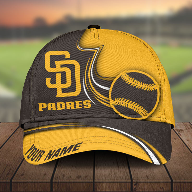 Adeenyc San Diego Padres Personalized Hats Baseball Caps Classic Caps for men, women