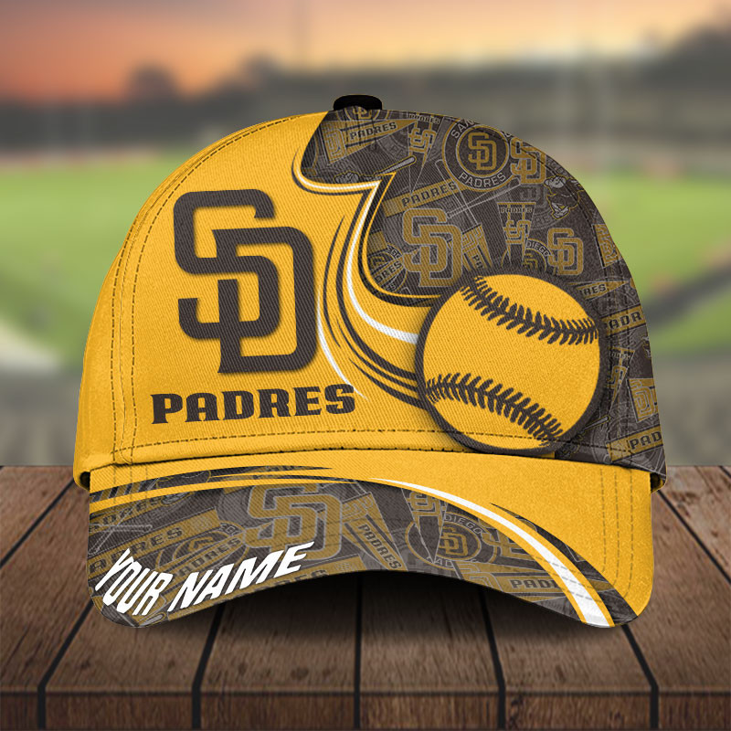 Adeenyc San Diego Padres Personalized Hats Baseball Caps Classic Caps for men, women