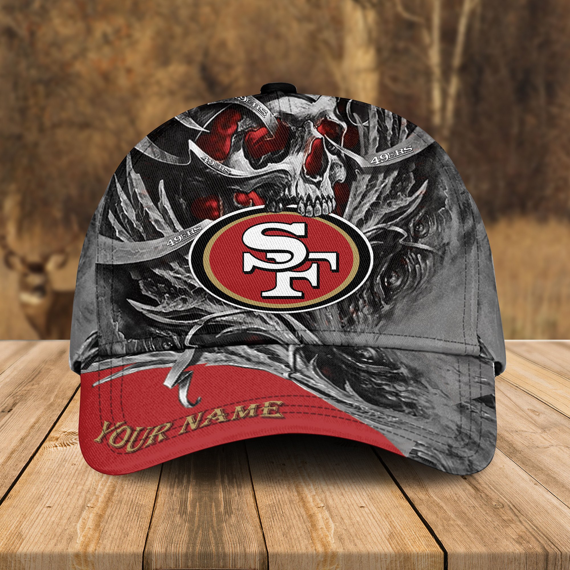 Adeenyc San Francisco 49ers NFL 3D Classic Cap Personalized Gift For Fans