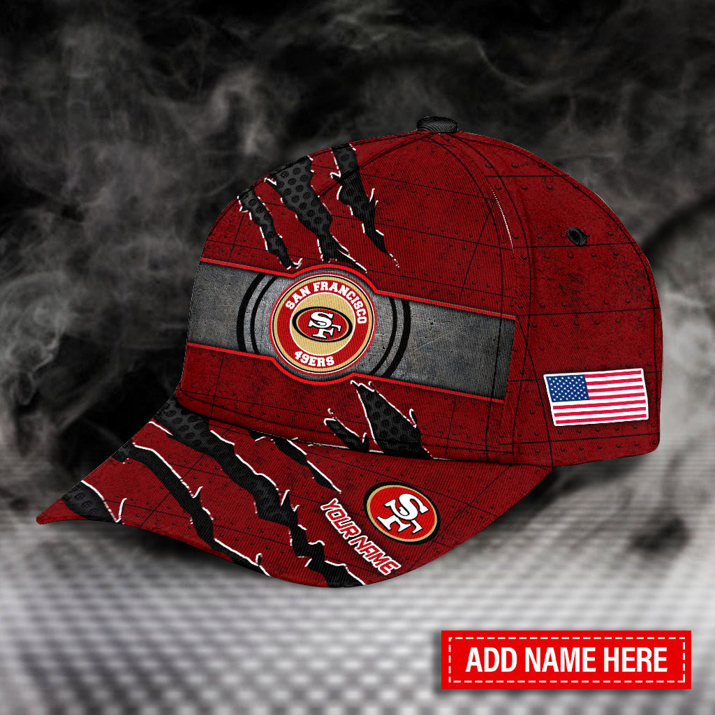 Adeenyc San Francisco 49ers NFL Personalized Hats Baseball Caps Classic Caps for men, women