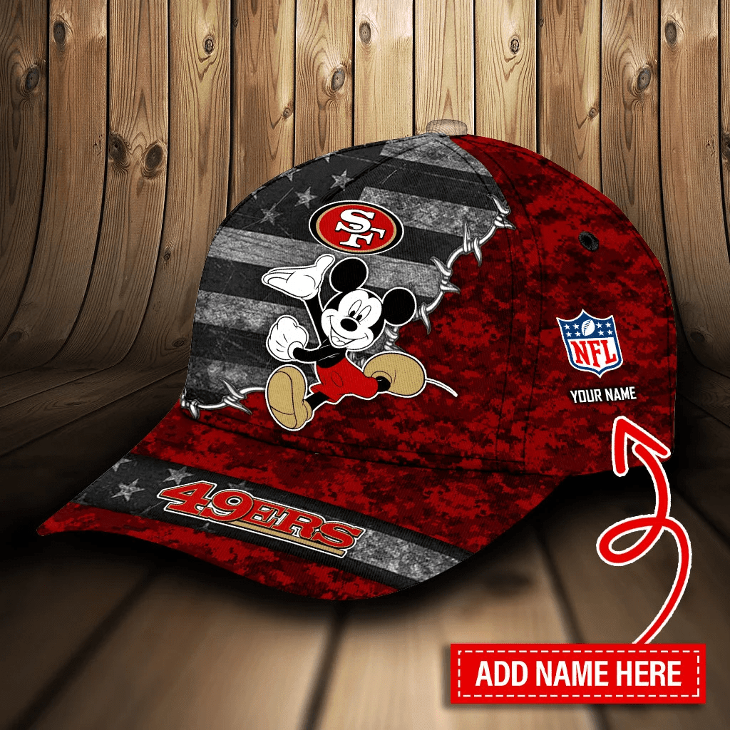 Adeenyc San Francisco 49ers NFL Personalized Hats Baseball Caps Classic Caps for men, women