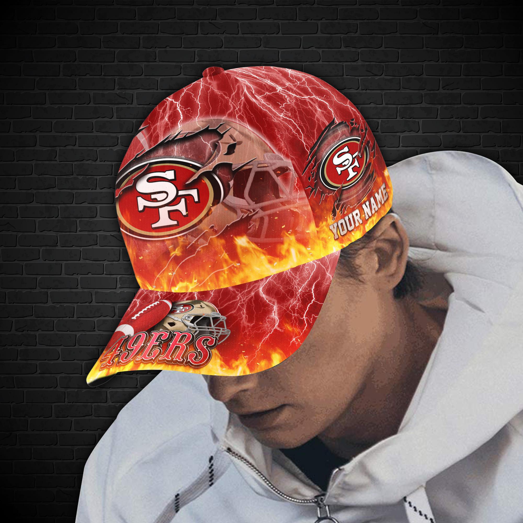 Adeenyc San Francisco 49ers NFL Personalized Hats Baseball Caps Classic Caps for men, women