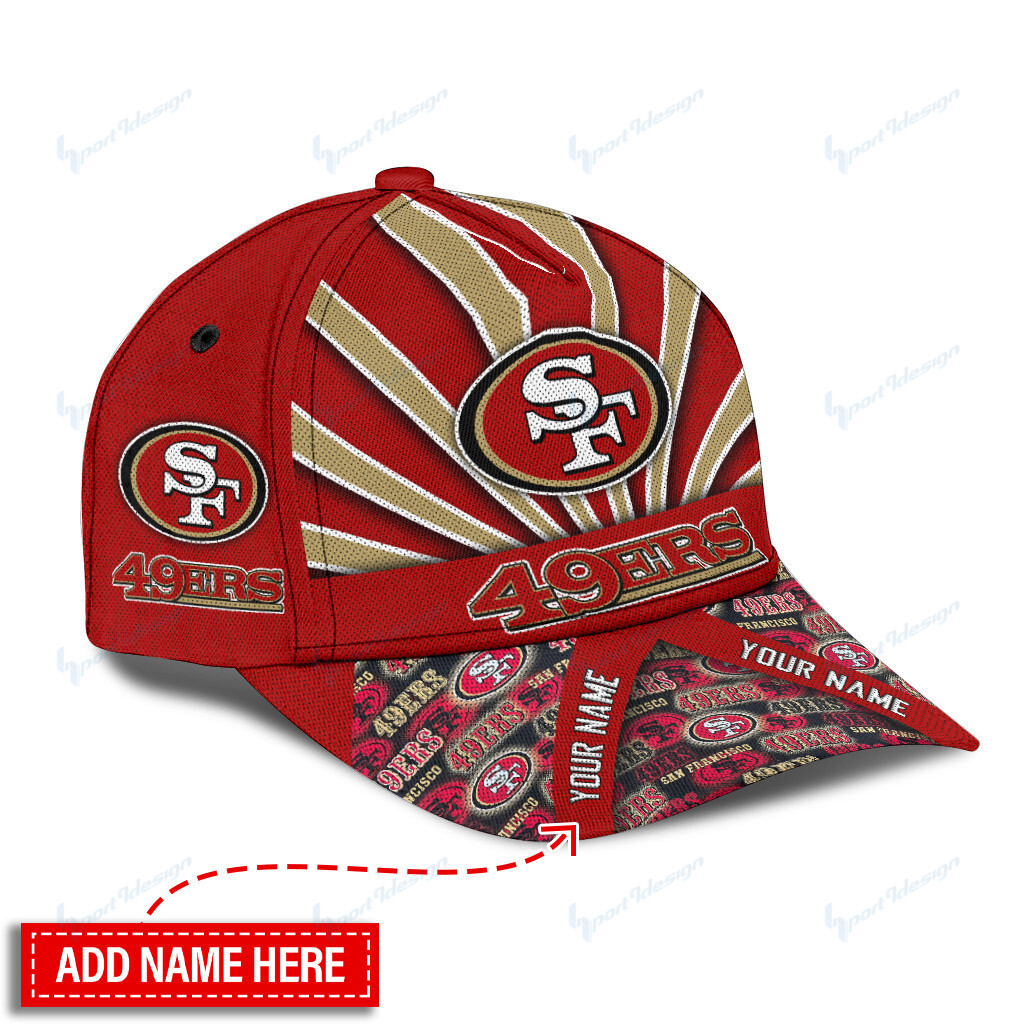 Adeenyc San Francisco 49ers NFL Personalized Hats Baseball Caps Classic Caps for men, women