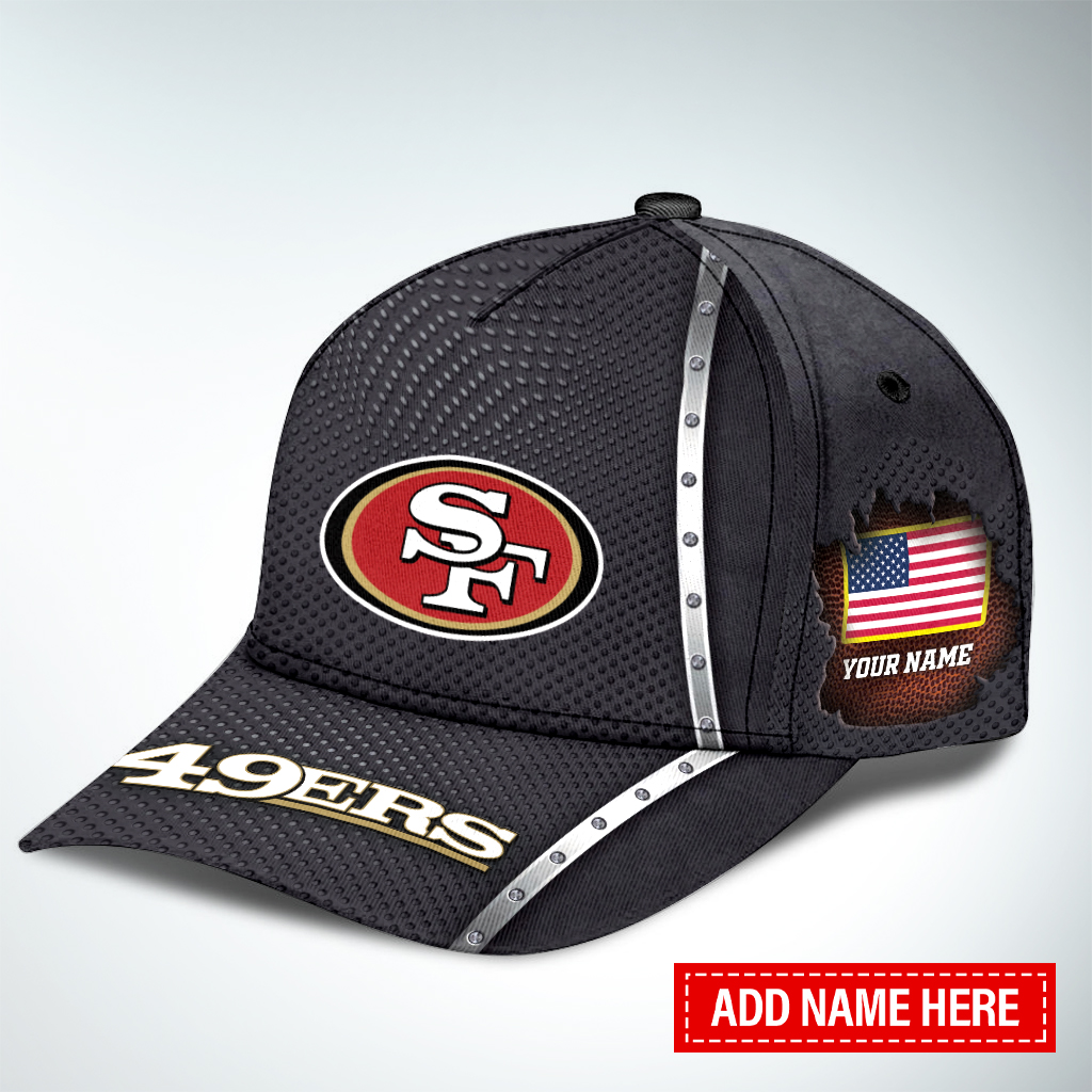 Adeenyc San Francisco 49ers NFL Personalized Hats Baseball Caps Classic Caps for men, women