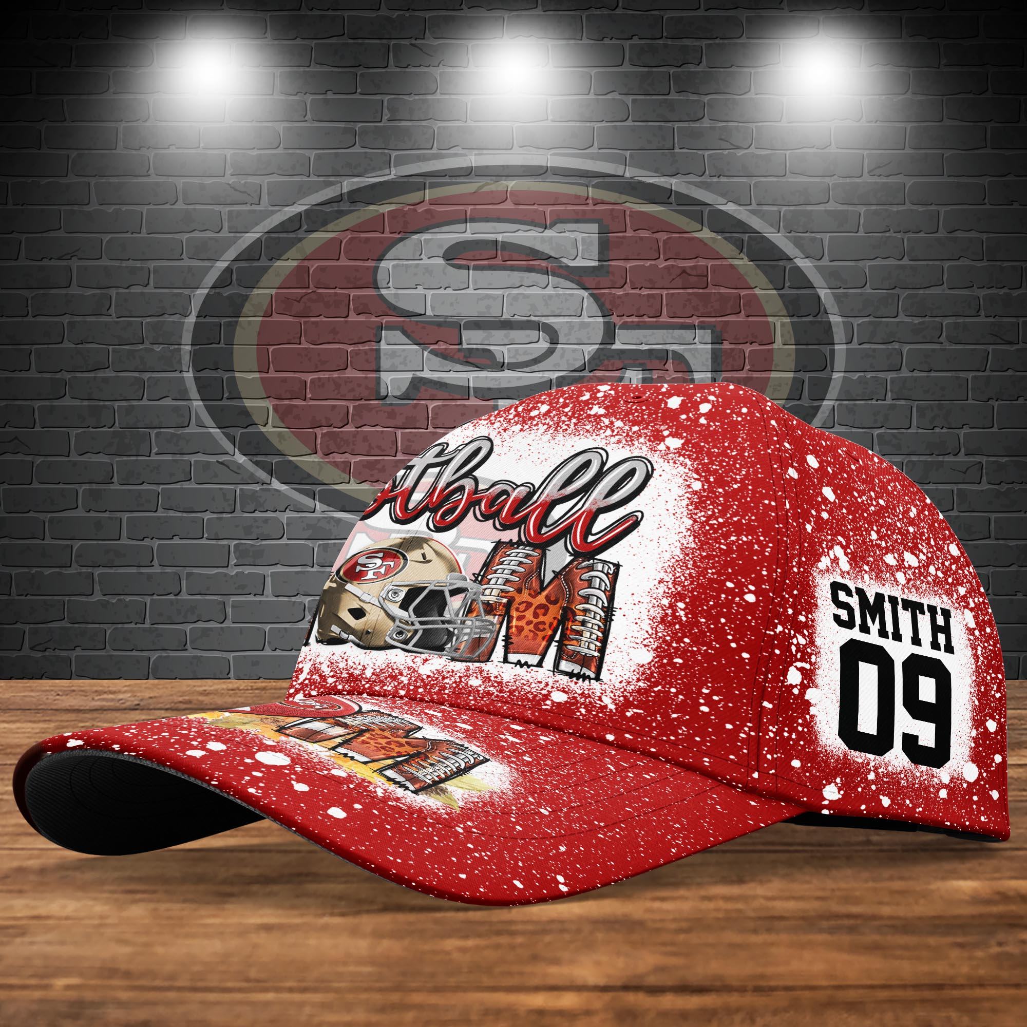 Adeenyc San Francisco 49ers NFL Personalized Hats Baseball Caps Classic Caps for men, women