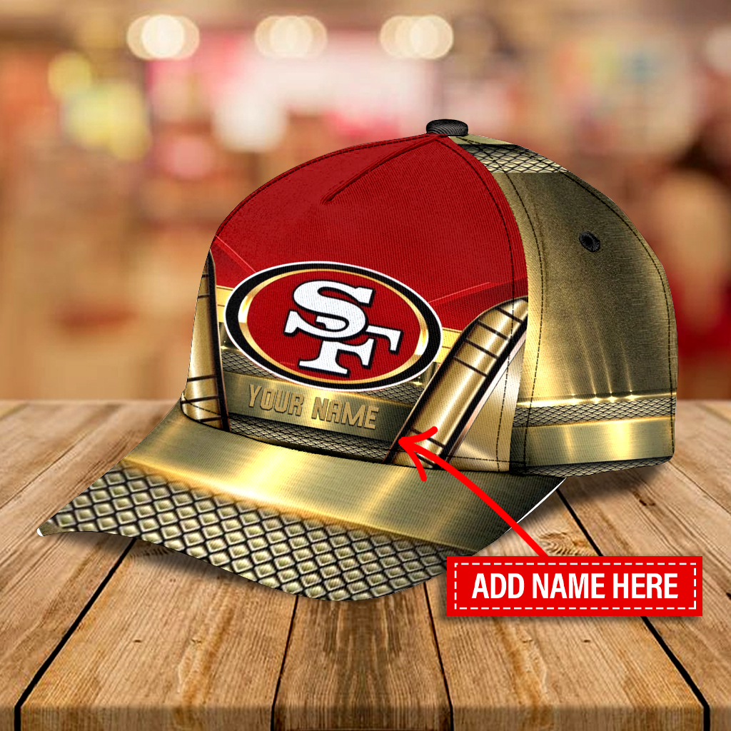 Adeenyc San Francisco 49ers NFL Personalized Hats Baseball Caps Classic Caps for men, women