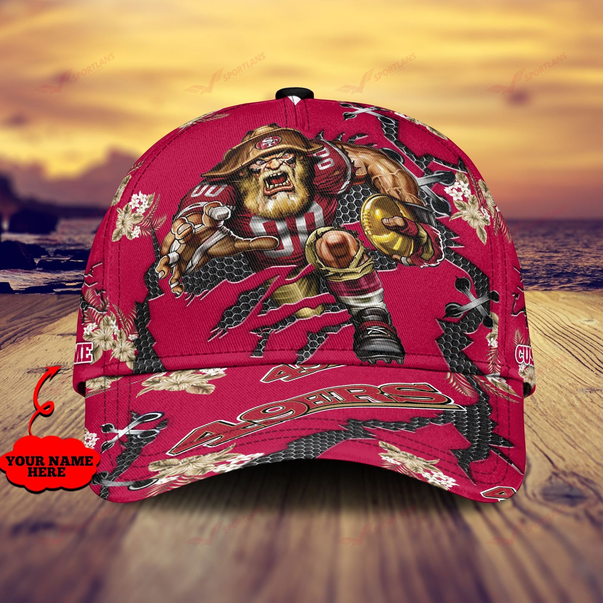 Adeenyc San Francisco 49ers NFL Personalized Hats Baseball Caps Classic Caps for men, women