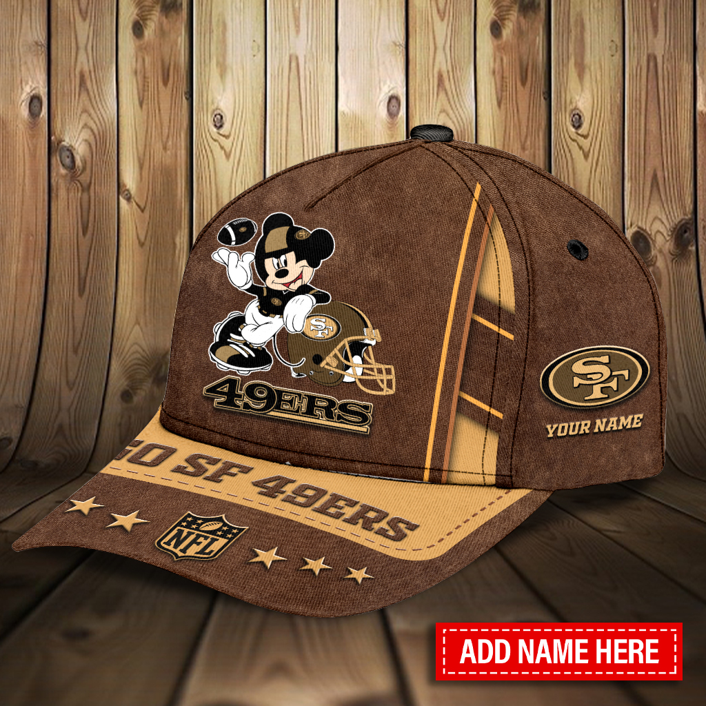 Adeenyc San Francisco 49ers NFL Personalized Hats Baseball Caps Classic Caps for men, women