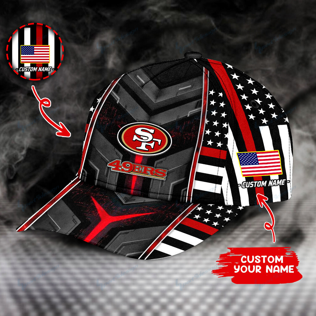 Adeenyc San Francisco 49ers NFL Personalized Hats Baseball Caps Classic Caps for men, women