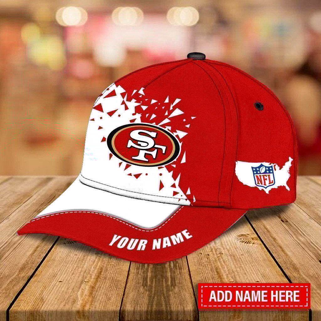 Adeenyc San Francisco 49ers NFL Personalized Hats Baseball Caps Classic Caps for men, women