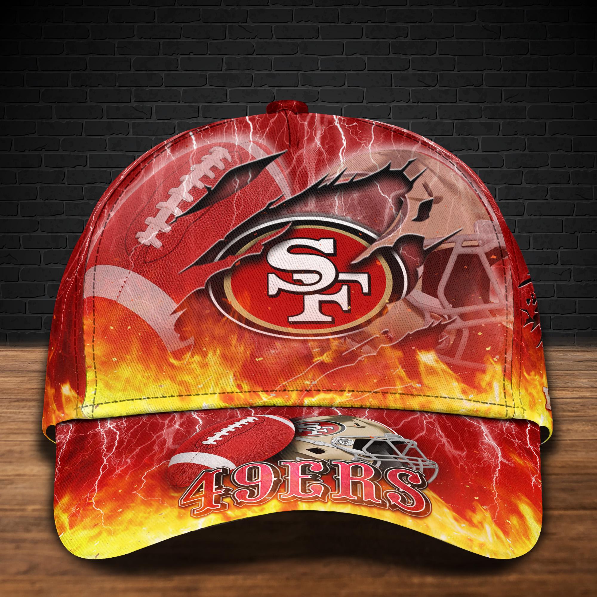 Adeenyc San Francisco 49ers NFL Personalized Hats Baseball Caps Classic Caps for men, women