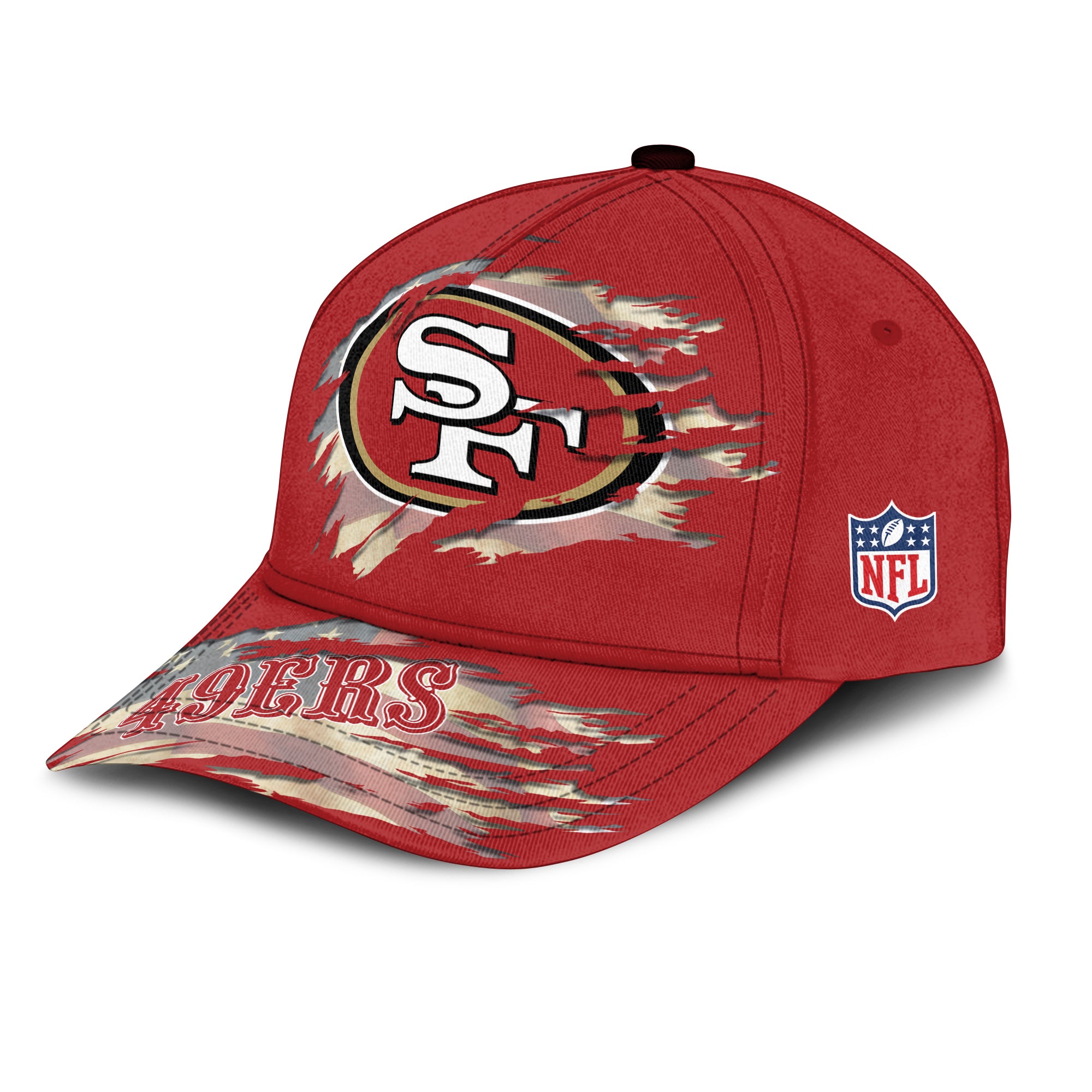 Adeenyc San Francisco 49ers NFL Personalized Hats Baseball Caps Classic Caps for men, women