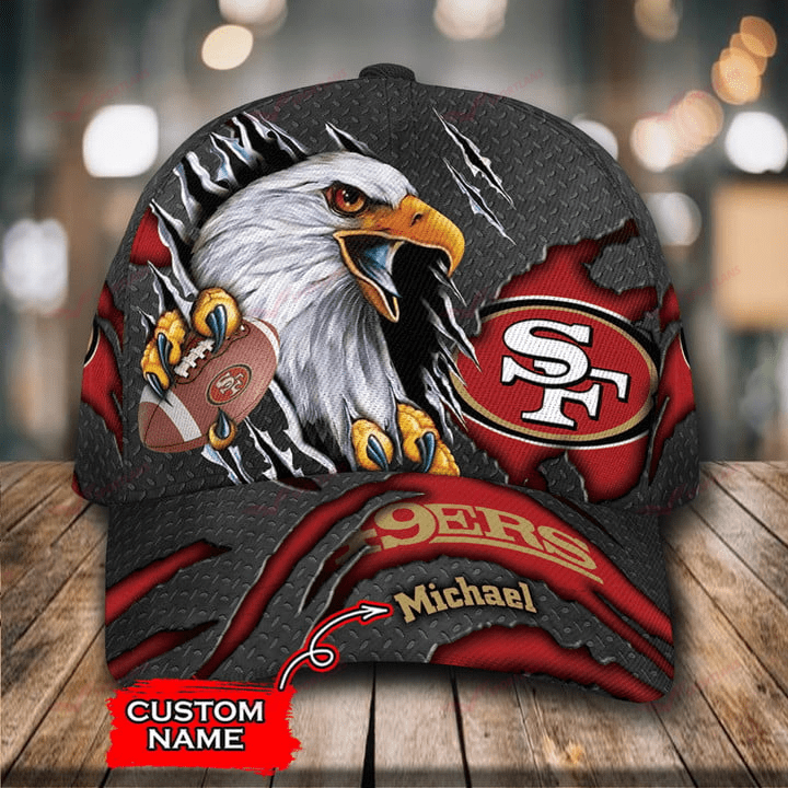 Adeenyc San Francisco 49ers NFL Personalized Hats Baseball Caps Classic Caps for men, women