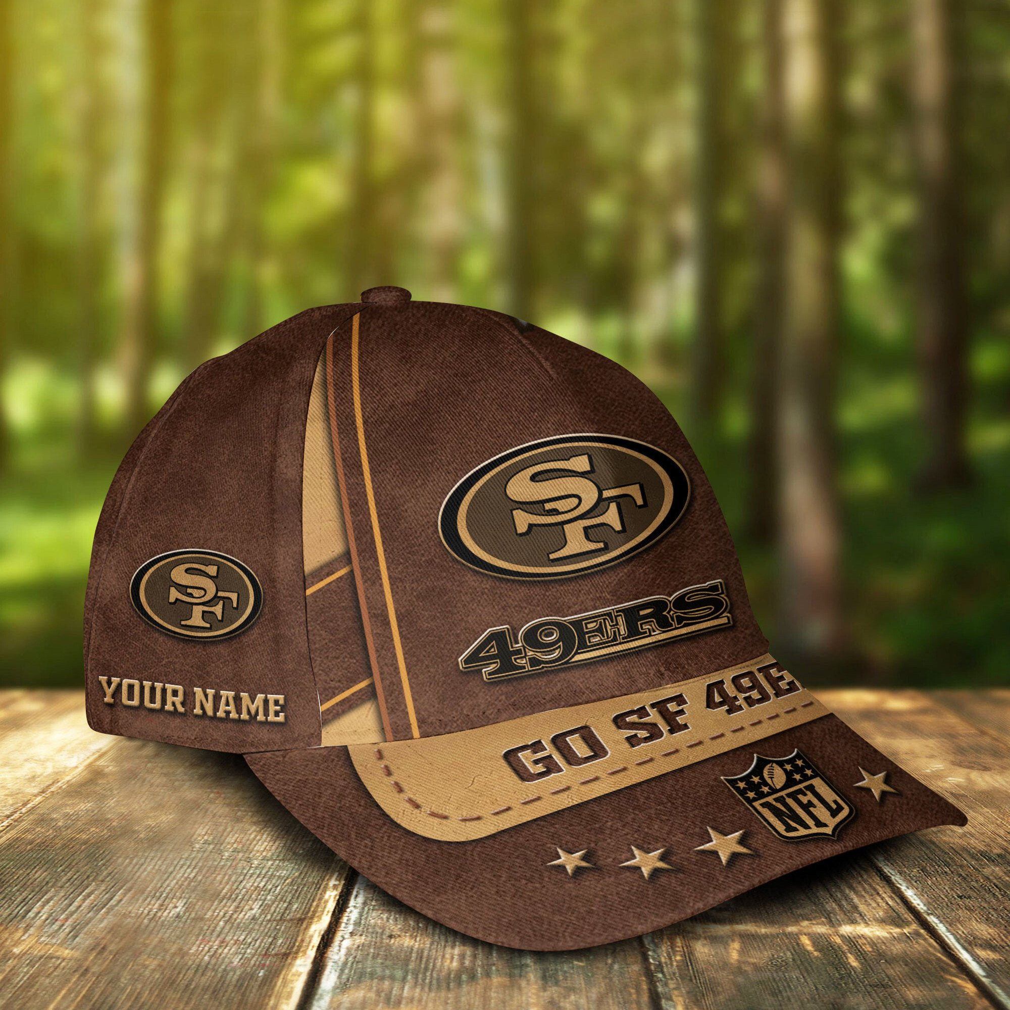 Adeenyc San Francisco 49ers NFL Personalized Hats Baseball Caps Classic Caps for men, women