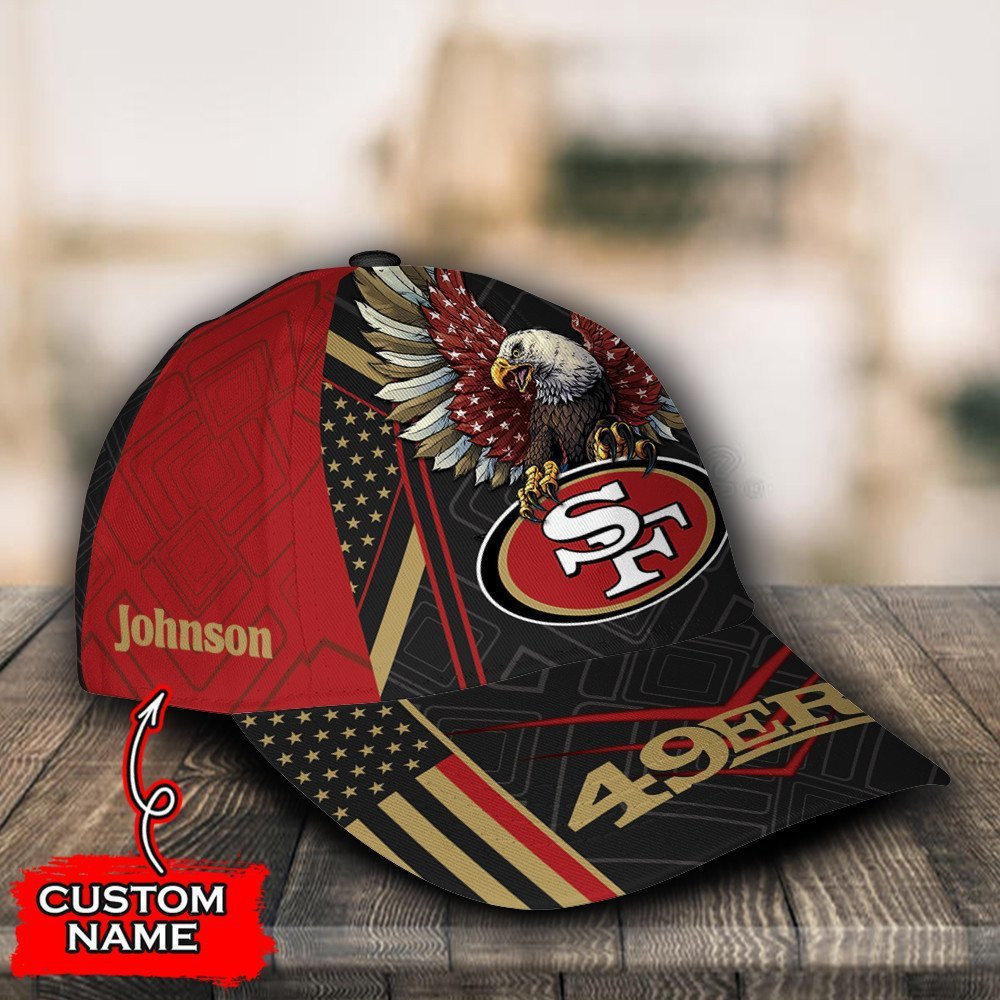Adeenyc San Francisco 49ers NFL Personalized Hats Baseball Caps Classic Caps for men, women