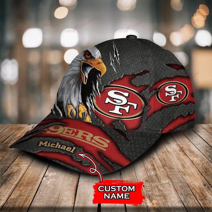 Adeenyc San Francisco 49ers NFL Personalized Hats Baseball Caps Classic Caps for men, women
