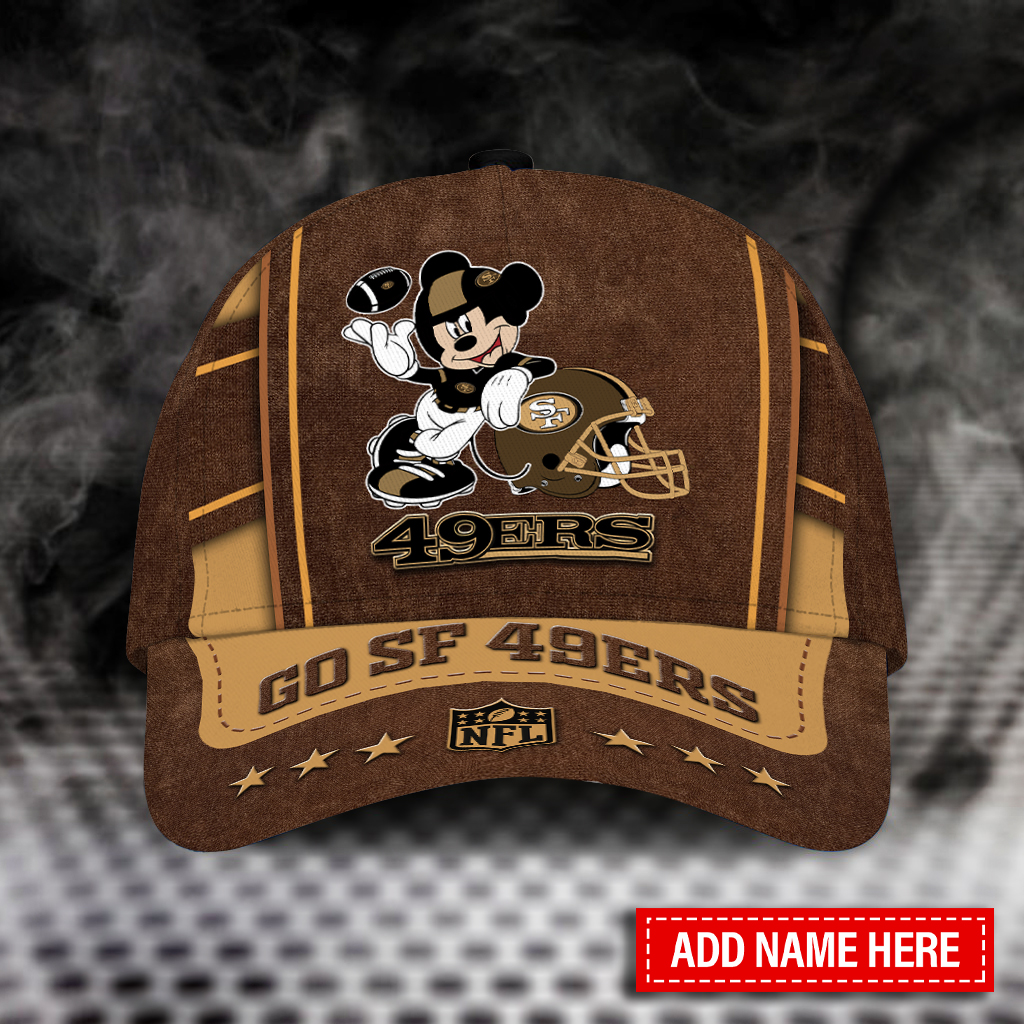 Adeenyc San Francisco 49ers NFL Personalized Hats Baseball Caps Classic Caps for men, women