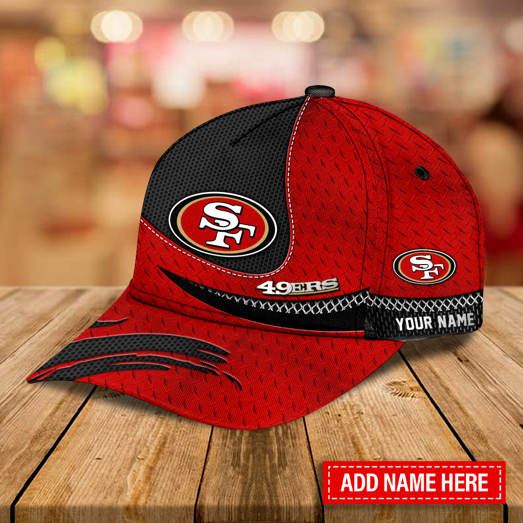 Adeenyc San Francisco 49ers NFL Personalized Hats Baseball Caps Classic Caps for men, women