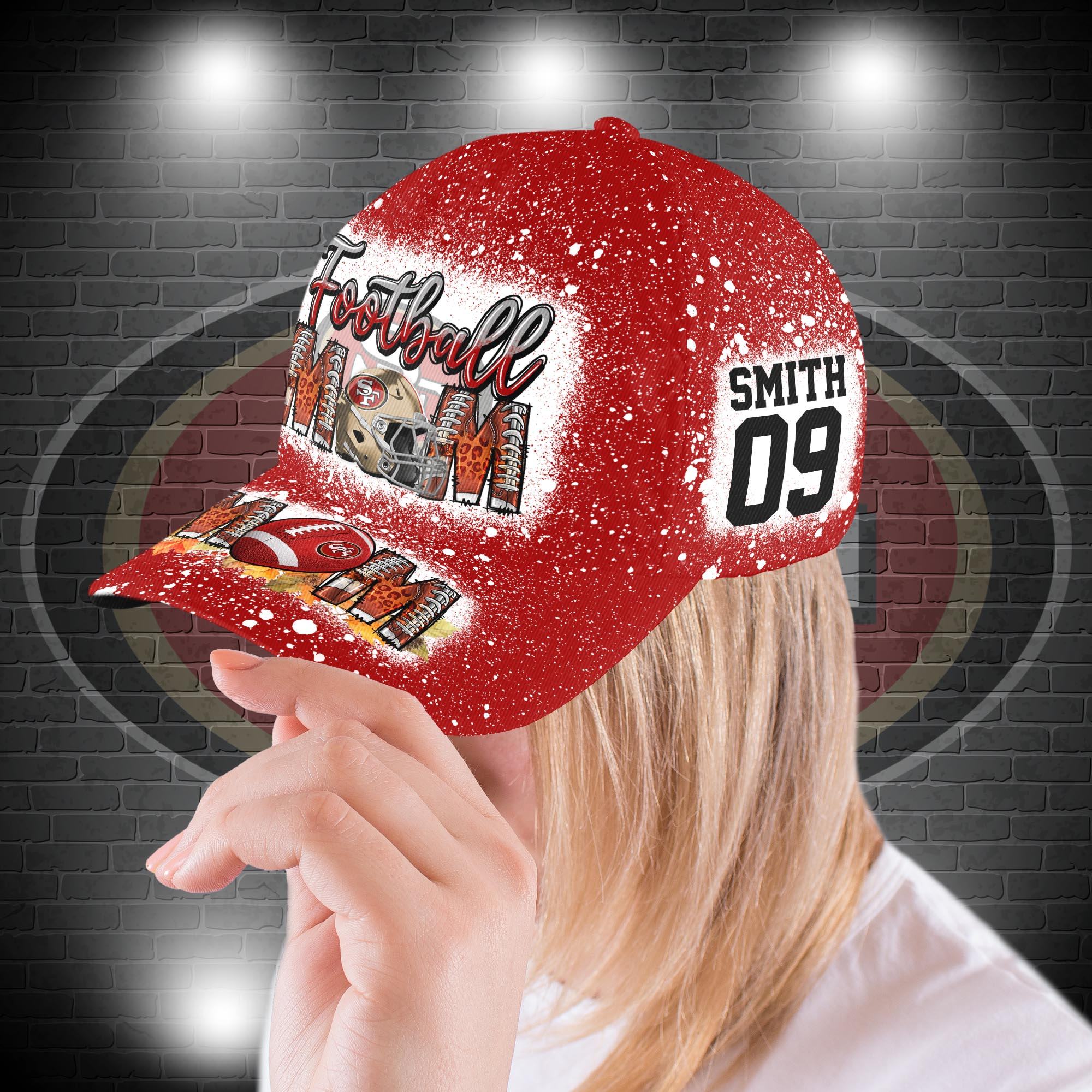 Adeenyc San Francisco 49ers NFL Personalized Hats Baseball Caps Classic Caps for men, women