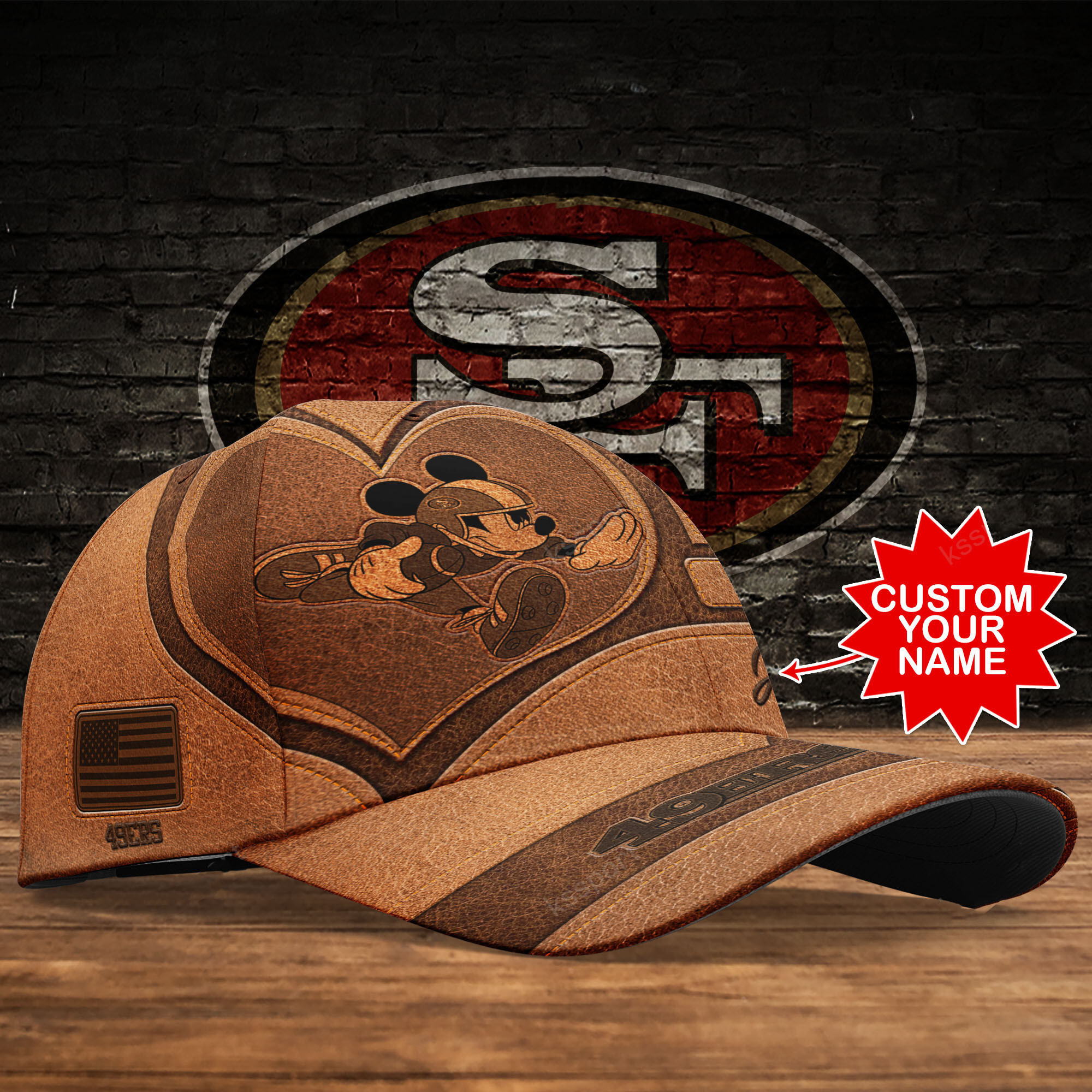 Adeenyc San Francisco 49ers NFL Personalized Hats Baseball Caps Classic Caps for men, women