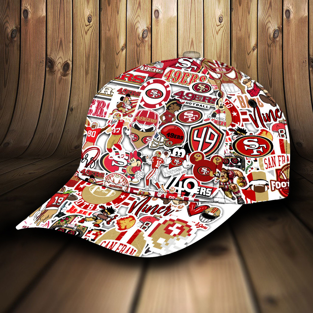 Adeenyc San Francisco 49ers NFL Personalized Hats Baseball Caps Classic Caps for men, women