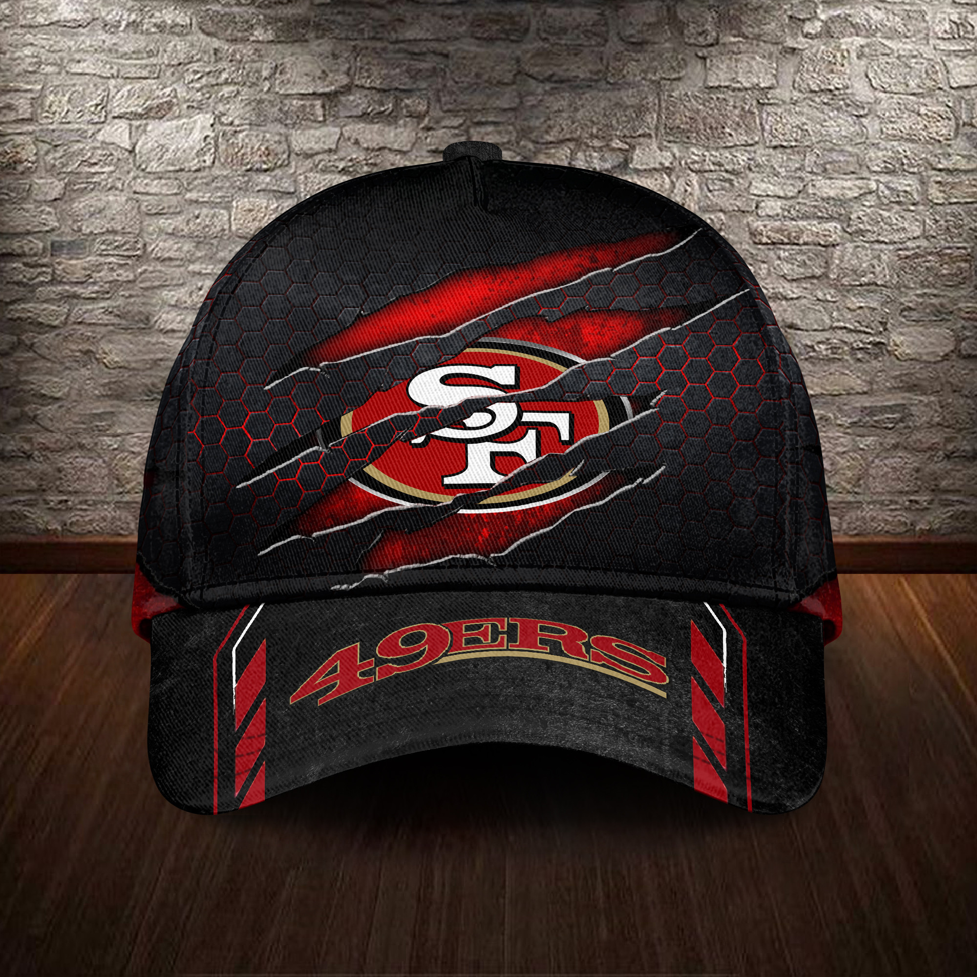 Adeenyc San Francisco 49ers NFL Personalized Hats Baseball Caps Classic Caps for men, women
