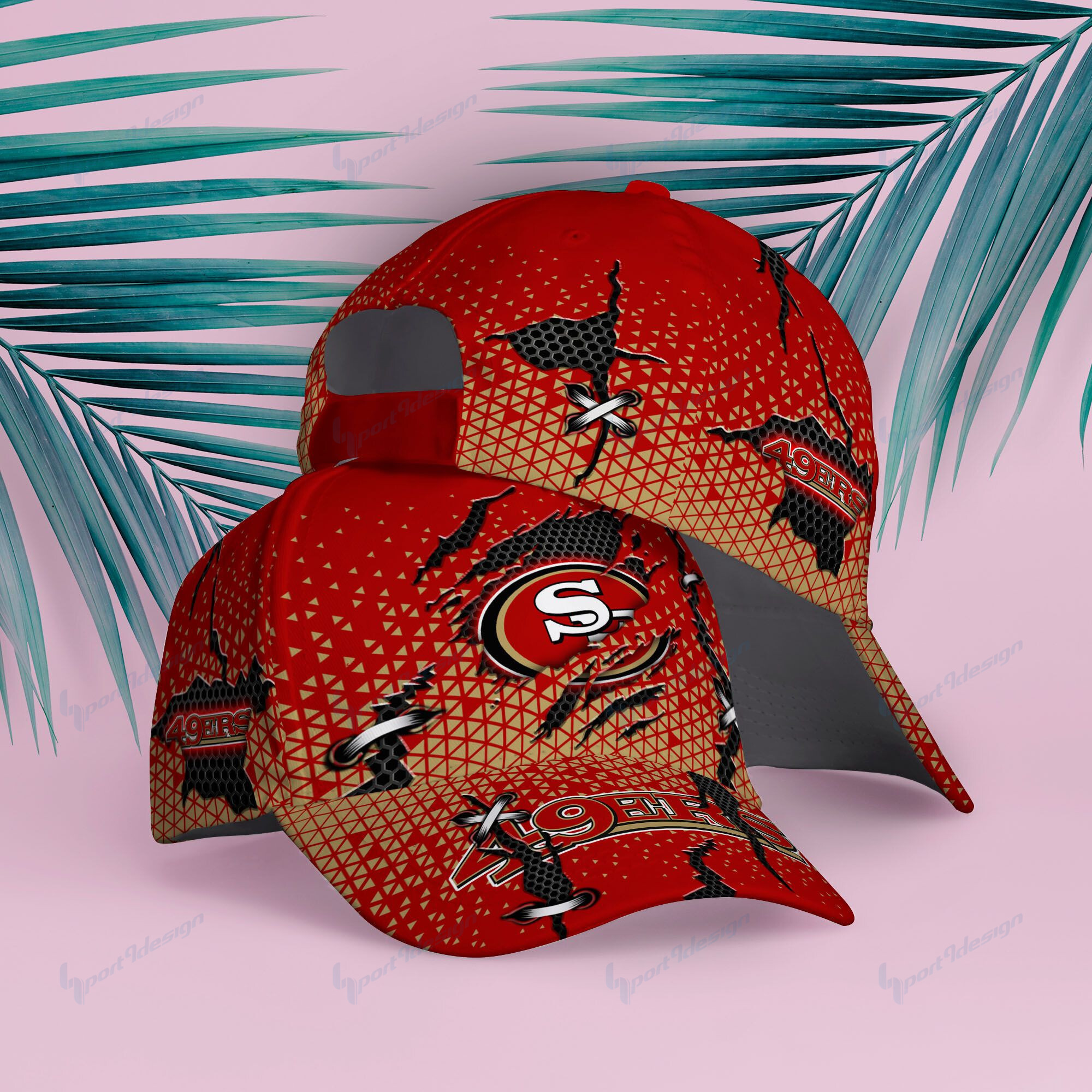 Adeenyc San Francisco 49ers NFL Personalized Hats Baseball Caps Classic Caps for men, women
