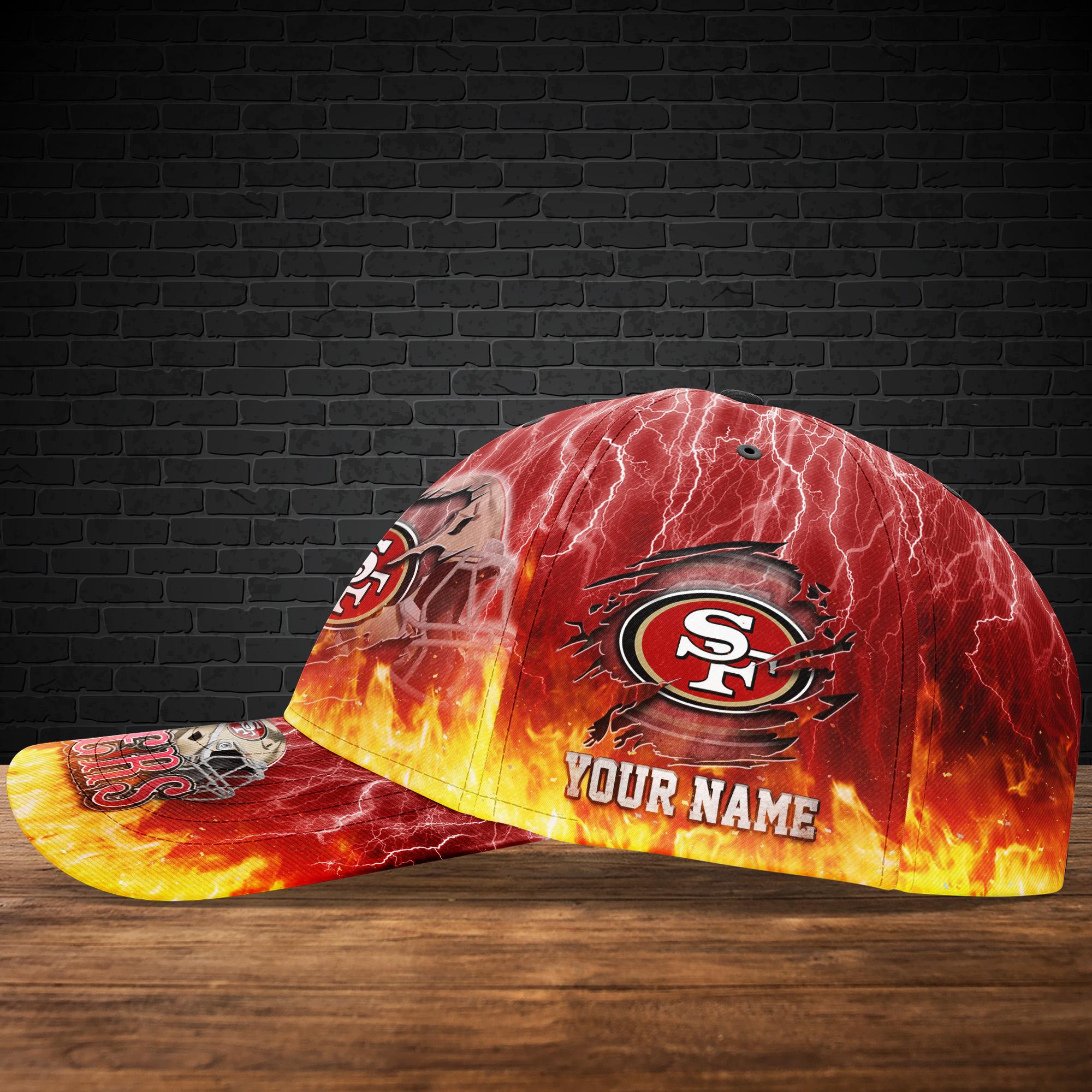 Adeenyc San Francisco 49ers NFL Personalized Hats Baseball Caps Classic Caps for men, women