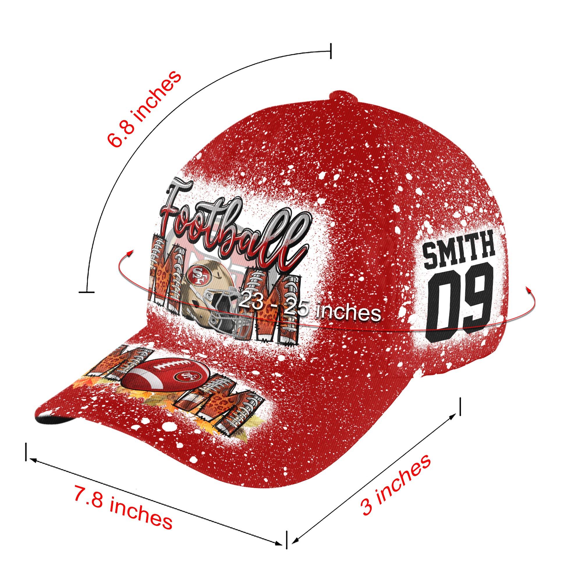 Adeenyc San Francisco 49ers NFL Personalized Hats Baseball Caps Classic Caps for men, women