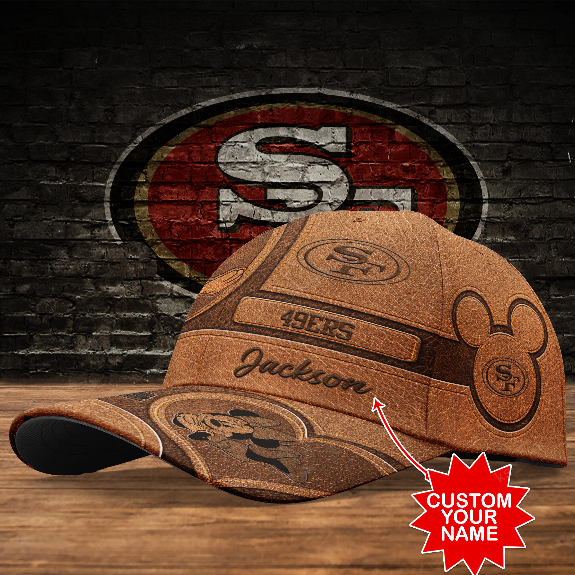 Adeenyc San Francisco 49ers NFL Personalized Hats Baseball Caps Classic Caps for men, women