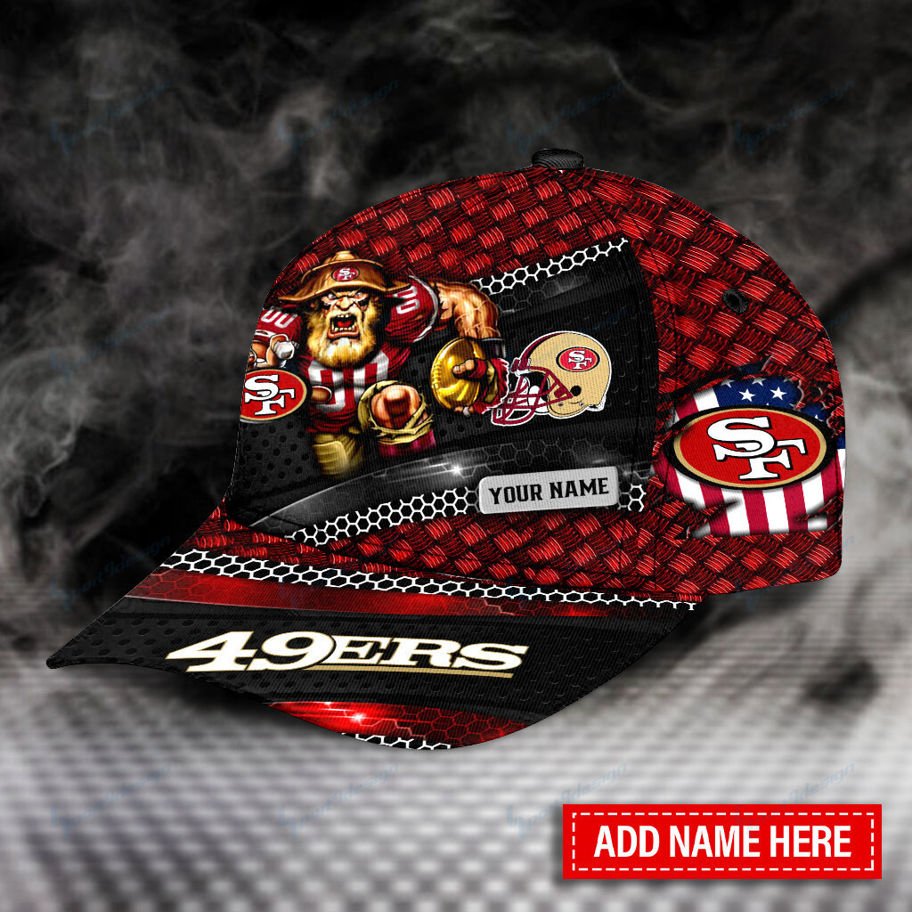 Adeenyc San Francisco 49ers NFL Personalized Hats Baseball Caps Classic Caps for men, women