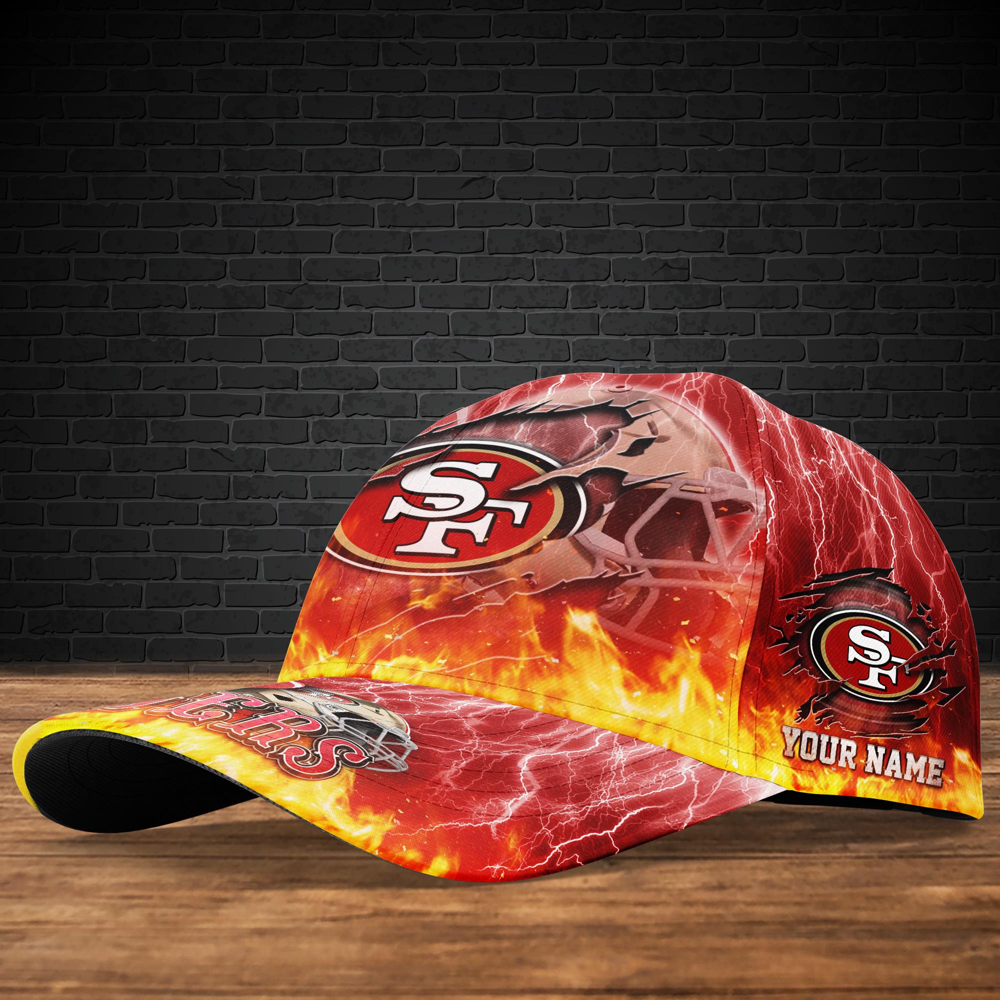 Adeenyc San Francisco 49ers NFL Personalized Hats Baseball Caps Classic Caps for men, women