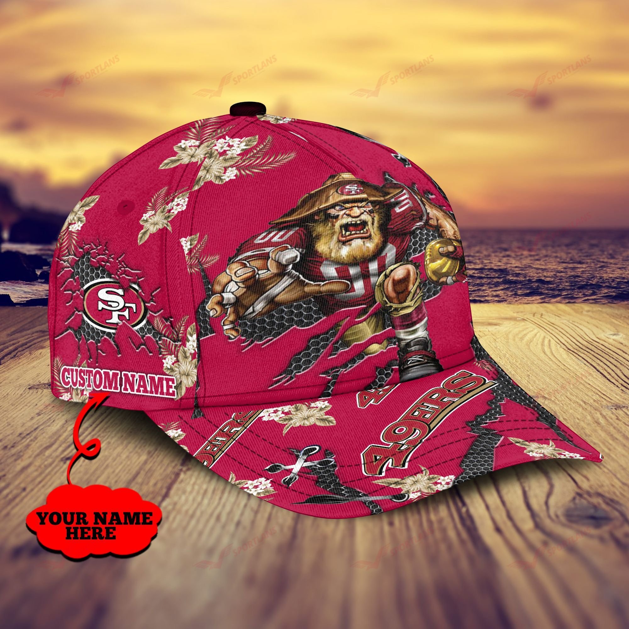 Adeenyc San Francisco 49ers NFL Personalized Hats Baseball Caps Classic Caps for men, women