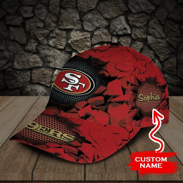 Adeenyc San Francisco 49ers NFL Personalized Hats Baseball Caps Classic Caps for men, women
