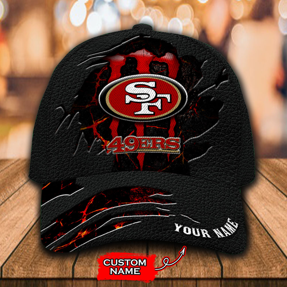 Adeenyc San Francisco 49ers NFL Personalized Hats Baseball Caps Classic Caps for men, women